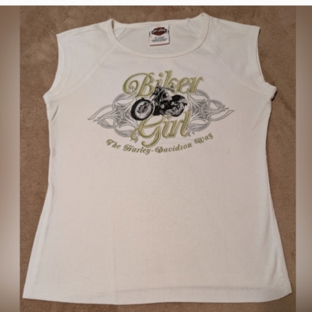 Vintage Authentic Harley-Davidson® White Tank